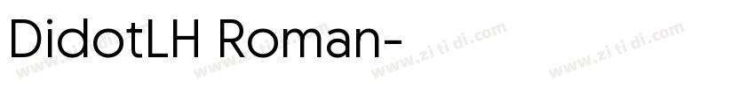 DidotLH Roman字体转换